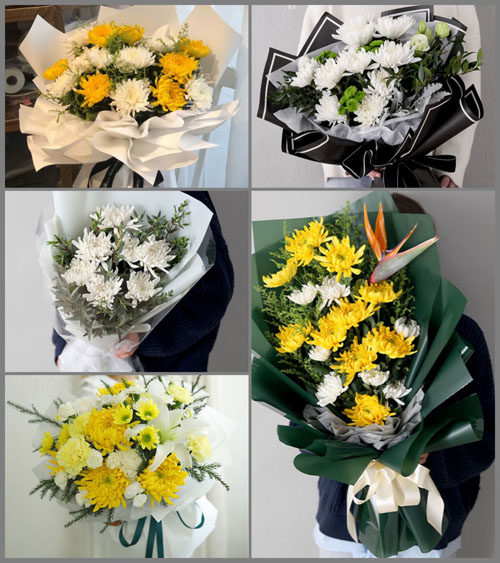 陕西咸阳市永寿县常宁镇强华村白事花束代送
